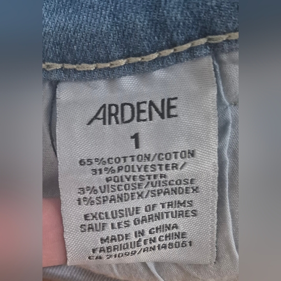 Ardene Blue Distressed Denim Overalls Relaxed Fit - Picture 7 of 8